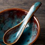 Japanese Hand-Painted Ceramic Spoons, Perfect for Stirring Coffee, Sipping Soup, Or Seasoning; Practical Kitchen Items That Are Both Useful And Aesthetically Pleasing