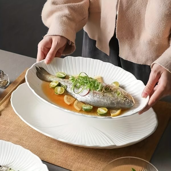 2pcs Lace Fish Plate