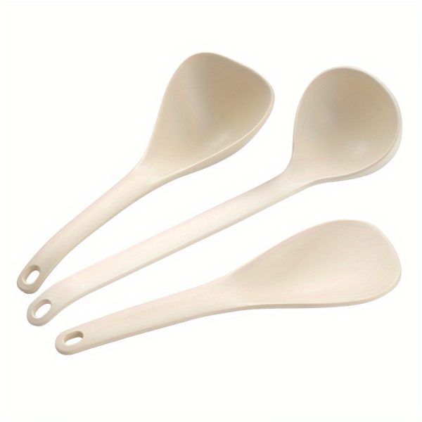 Injection Molding Alloy Spoon Rice Spoon Soup Spoon, Non-Stick Pan Rice Spoon Porridge Spoon, Deepening Spoon High Temperature Resistant Drop Resistant