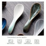 Japanese Hand-Painted Ceramic Spoons, Perfect for Stirring Coffee, Sipping Soup, Or Seasoning; Practical Kitchen Items That Are Both Useful And Aesthetically Pleasing
