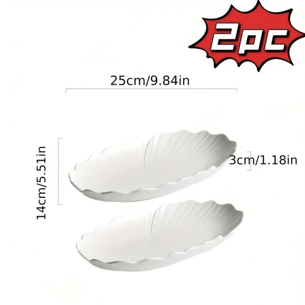 2pcs Lace Fish Plate