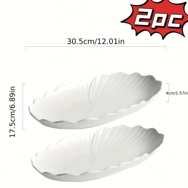 2pcs Lace Fish Plate