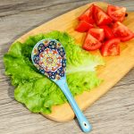 Bohemian Ceramic Spoon Set Home Large Size Kitchen Spoon for Soup, Large Ladle for Serving Soup, Noodle Soup Spoon, Ceramic Spoon, Miso Soup Spoon Dumpling, Microwave And Oven Safe