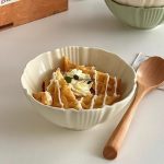 A Beautifully Designed 5-Inch Ceramic Bowl, a New Addition to Home Dining Utensils, Perfect for Light Meals And Oatmeal Breakfasts