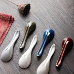Japanese Hand-Painted Ceramic Spoons, Perfect for Stirring Coffee, Sipping Soup, Or Seasoning; Practical Kitchen Items That Are Both Useful And Aesthetically Pleasing