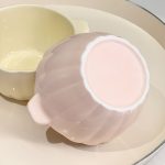 A Ceramic Double-Handled Bowl Shaped Like a Pumpkin, Suitable for Salads, Fruits, Soups, Cereals, Snacks, And Pasta. It'S a Novelty Ceramic Tableware Perfect for Halloween And Christmas, Safe for Ovens, Microwaves, And Dishwashers