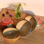 Set of 6 Floral Design Ceramic Bowls, 6 Inches, 28Oz, Suitable for Cereal, Salad, Soup, Dessert, Or Snacks; Safe for Microwave And Dishwasher