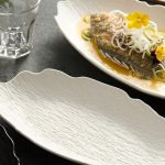 Rock-Shaped Fish Plate - Creative Irregular Edges, Frosted Finish, Elegant Serving Dish for High-End Restaurants & Family Dinners, Durable Plate for Sushi, Seafood & Gourmet Presentation, Sushi Servingware, Natureinspired Design, Quality Tableware, Premium Craftsmanship, Home Chefs