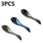 Japanese Hand-Painted Ceramic Spoons, Perfect for Stirring Coffee, Sipping Soup, Or Seasoning; Practical Kitchen Items That Are Both Useful And Aesthetically Pleasing